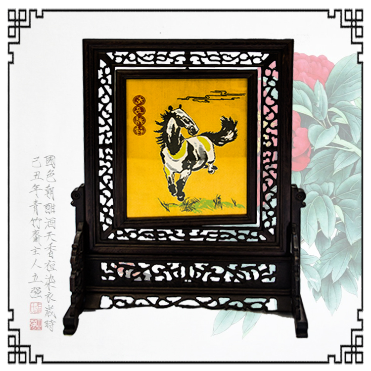 龍馬精神云錦屏風(fēng)